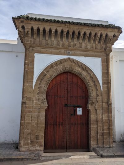 L’Ancienne Médina à Casablanca Porte de la mosquée Ould El Hamra